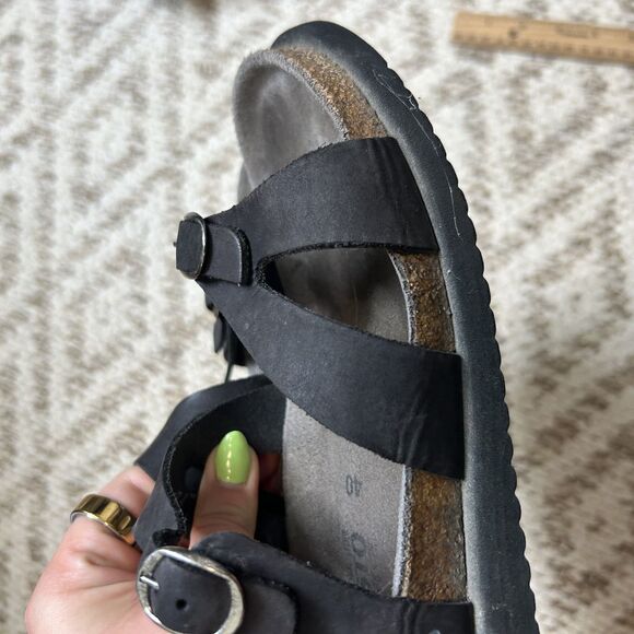 Mephisto Womens Sandals Size 40 Open-toe Black Casual Slip-on - Picture 10 of 11